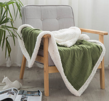 Double blankets spring and autumn warm nap blanket    Home Decor Supply | Online Retail | ShoreShopper.com
