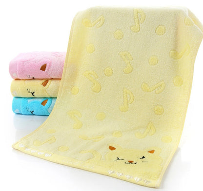 Bamboo Fiber Kitten Face Bath Towels    Home Decor Supply | Online Retail | ShoreShopper.com