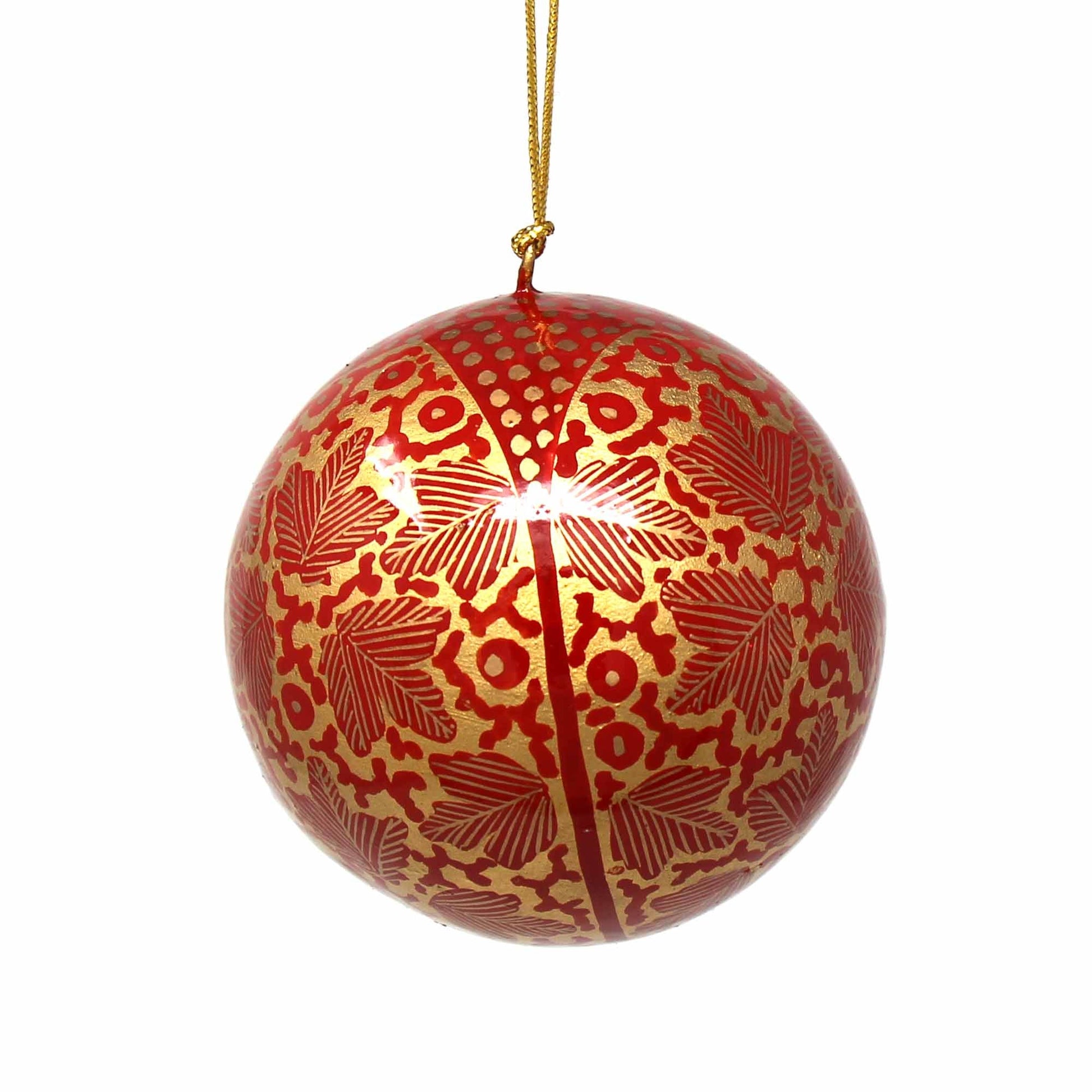 Handpainted Ornaments, Gold Chinar Leaves - Pack of 3    Home Decor Supply | Online Retail | ShoreShopper.com
