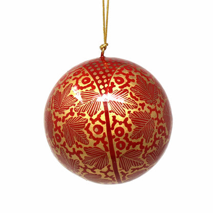 Handpainted Ornaments, Gold Chinar Leaves - Pack of 3    Home Decor Supply | Online Retail | ShoreShopper.com