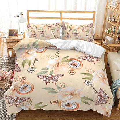 Digital Printing Halloween Crossbones Three Piece 3D Printing Quilt Cover    Home Decor Supply | Online Retail | ShoreShopper.com