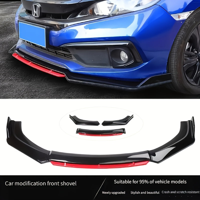 4pcs/Set Material Car Front Lip Spoiler Kit - Stylish Appearance Upgrade, Small Vehicle Bumper Modification Accessories with Easy Installation and Durable Protection for Fenders, Car Spoiler, Car Modification Accessories    Home Decor Supply | Online Retail | ShoreShopper.com