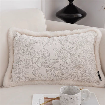 Jacquard Pillow Cover Lumbar Support Pillow    Home Decor Supply | Online Retail | ShoreShopper.com