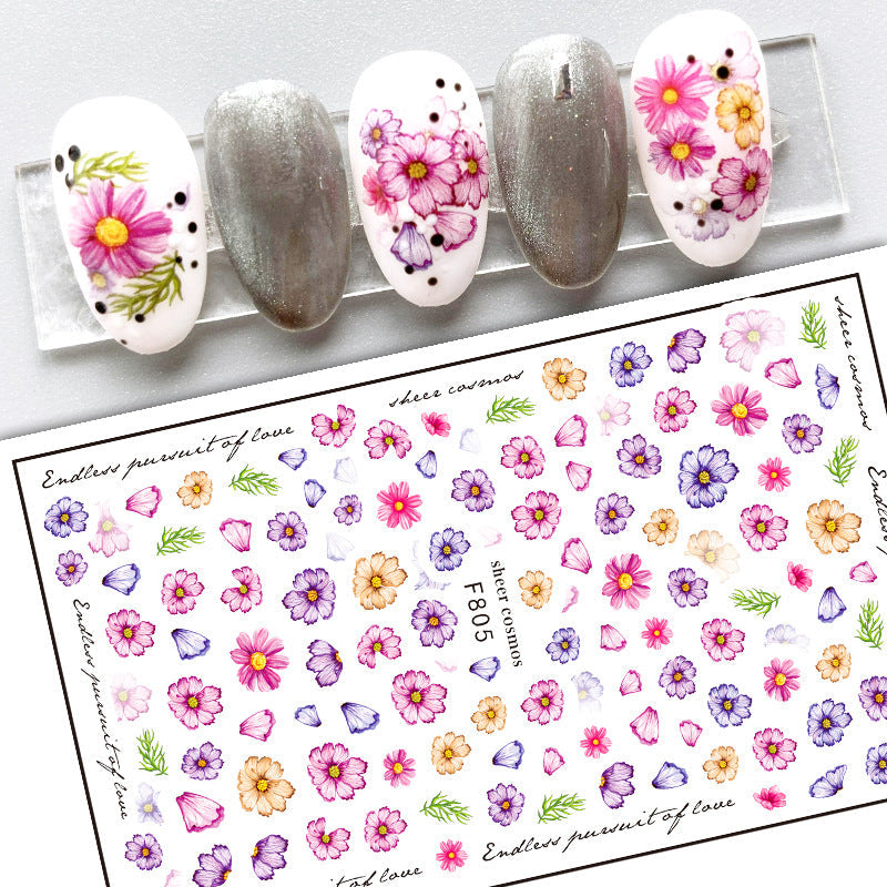 New Flower Nail Art Decal Plain Hand Painted    Home Decor Supply | Online Retail | ShoreShopper.com