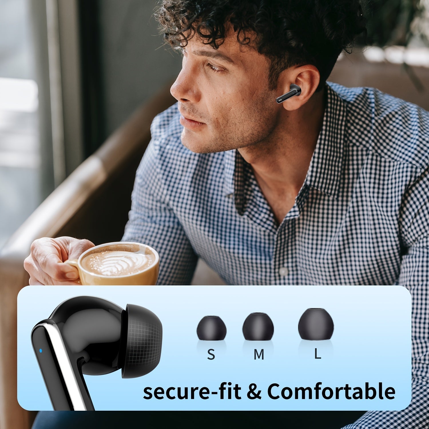 Bluetooth Earphones, Bluetooth Earbuds, In Ear Earphones, Wireless Earphones, with LED Power Display Charging Case, Bluetooth 5.4 Earphones, True Wireless Bluetooth Earphones, Playback Time Of 40 Hours, Wireless Noise Cancell    Home Decor Supply | Online Retail | ShoreShopper.com