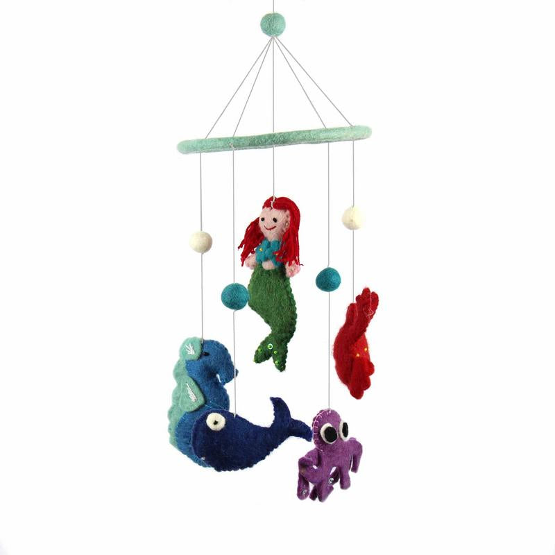 Felt Mermaid Mobile - Global Groove    Home Decor Supply | Online Retail | ShoreShopper.com