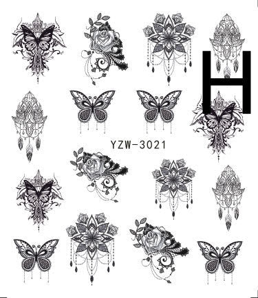 Black Butterfly Nail Art Stickers Accessories    Home Decor Supply | Online Retail | ShoreShopper.com