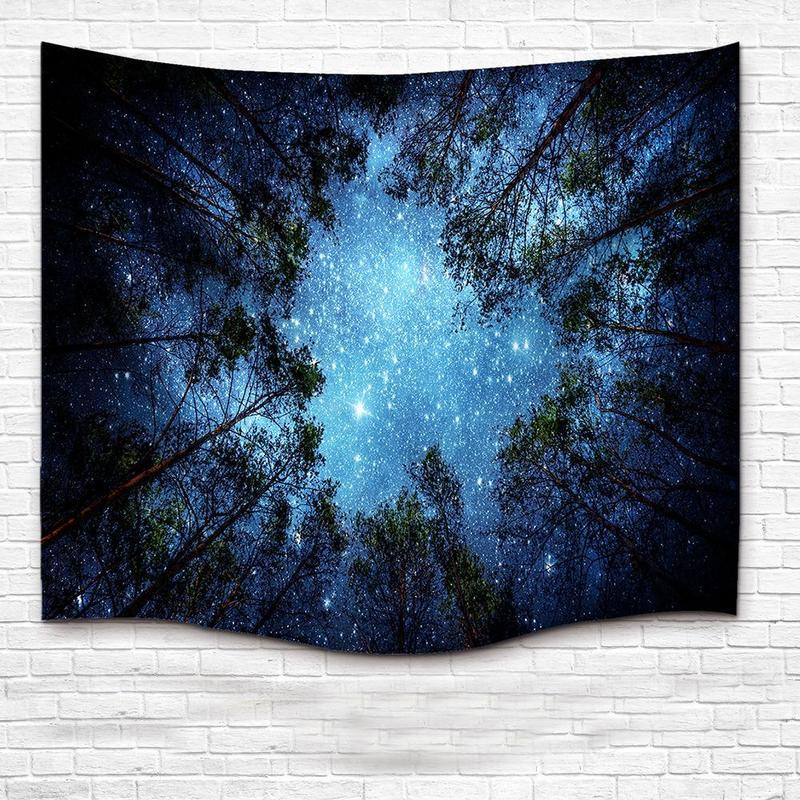 Foreign trade for home decoration wall hanging forest starry tapestry ins net red anchor models background cloth factory direct sales    Home Decor Supply | Online Retail | ShoreShopper.com