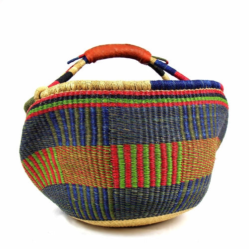 Bolga Market Basket, Large - Mixed Colors    Home Decor Supply | Online Retail | ShoreShopper.com