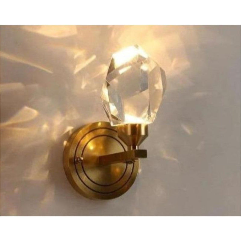Copper Modern Villa Art Rotating Light Luxury Crystal Wall Lamp    Home Decor Supply | Online Retail | ShoreShopper.com