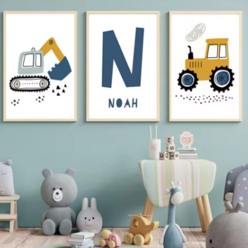 Excavator Canvas Art Poster Decoration Painting    Home Decor Supply | Online Retail | ShoreShopper.com