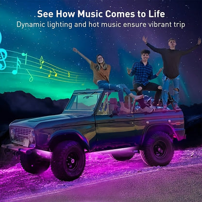 Car Lighting Kit, RGB Floor Lighting with Music Synchronization, Remote And App Control, Multiple Color Combinations, Remote Compatibility    Home Decor Supply | Online Retail | ShoreShopper.com