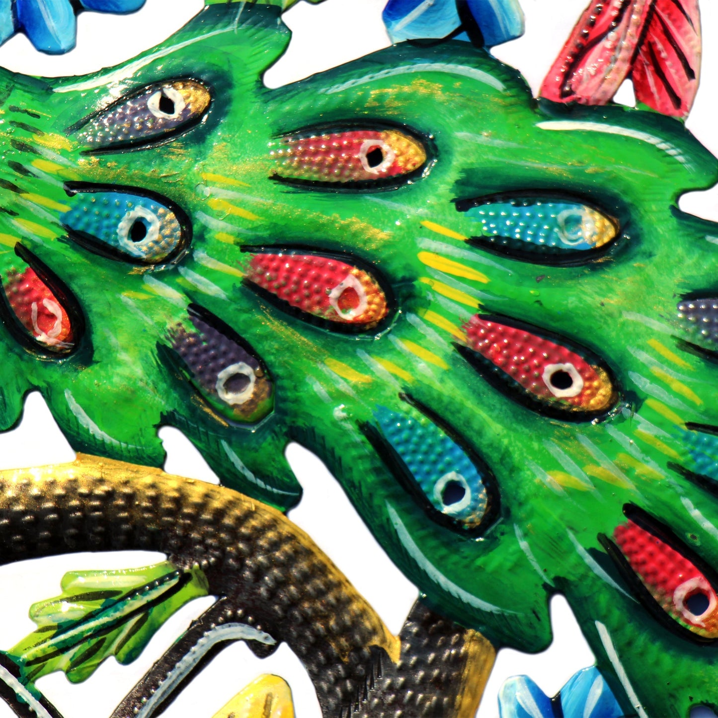 Peacock in Tree Haitian Metal Drum Wall Art    Home Decor Supply | Online Retail | ShoreShopper.com