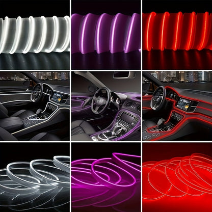 3m Interior Automotive Neon (center Console + Dashboard) with Matching Armrest Storage Box, RGB LED Light Strips for Environmental Application Control    Home Decor Supply | Online Retail | ShoreShopper.com