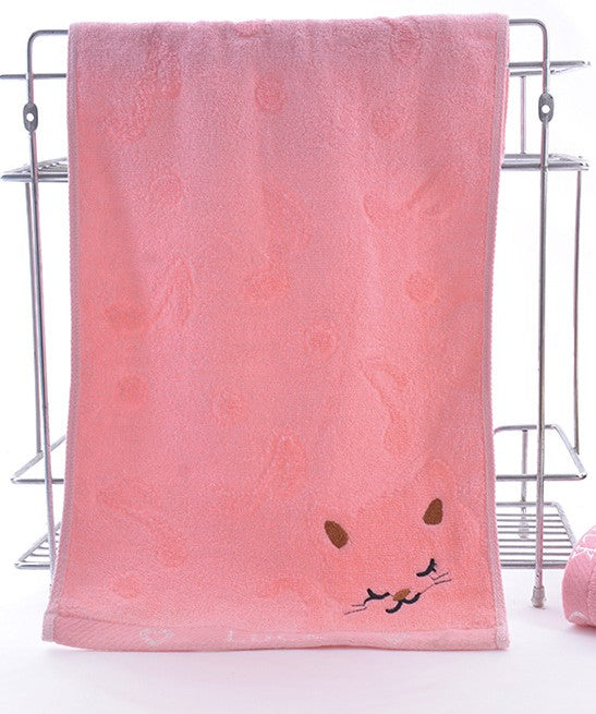Bamboo Fiber Kitten Face Bath Towels    Home Decor Supply | Online Retail | ShoreShopper.com