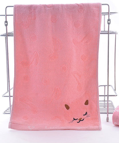 Bamboo Fiber Kitten Face Bath Towels    Home Decor Supply | Online Retail | ShoreShopper.com