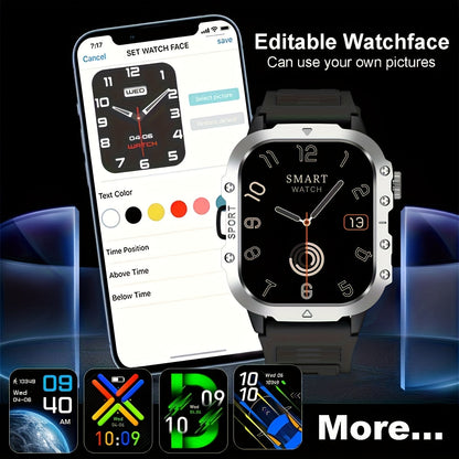 New Smart Watch with 2.01-inch Large Screen, LED Flashlight, Outdoor Sports Watch, Fitness Tracker Compatible with Android and iPhone, Halloween, Suitable for Men or Women, Versatile for Various Scenarios, Perfect Holiday Gif    Home Decor Supply | Online Retail | ShoreShopper.com
