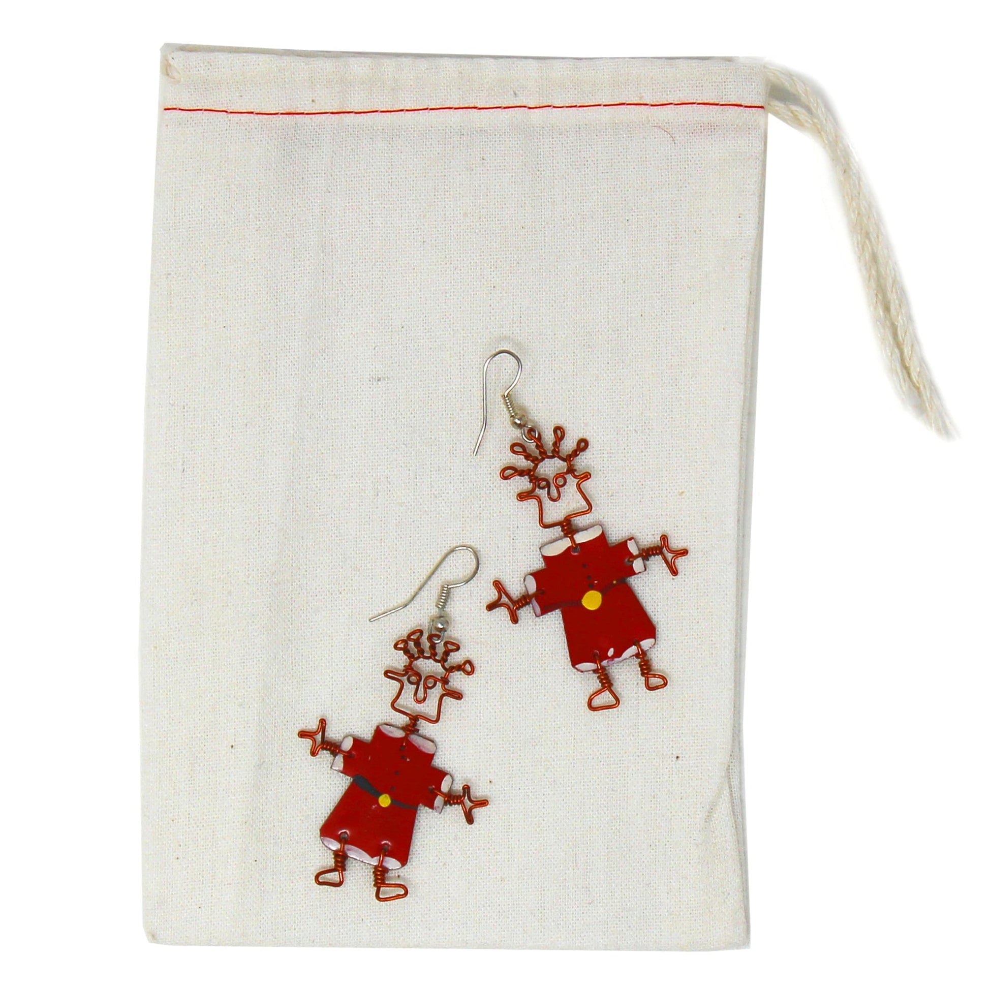 Dancing Girl Santa Earrings - Creative Alternatives    Home Decor Supply | Online Retail | ShoreShopper.com