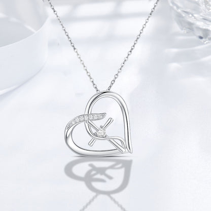 Cross Necklace for Women 925 Sterling Silver Love Heart Infinity Faith Necklace Hope Pendant Cross Jewelry Gifts for Girls Men - ShoreCo.Shop