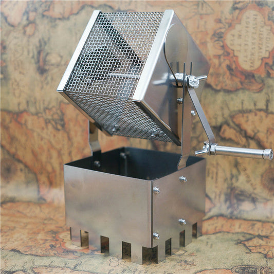 Hand Cranked Bean Roaster Mesh Grill Stainless Steel    Home Decor Supply | Online Retail | ShoreShopper.com