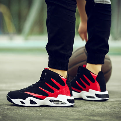 Professional Basketball Shoes for Men, Comfortable High-top Breathable Non-slip Shock Absorbing Lace-up Cushion Sneakers for Training, Running And Stepping    Home Decor Supply | Online Retail | ShoreShopper.com