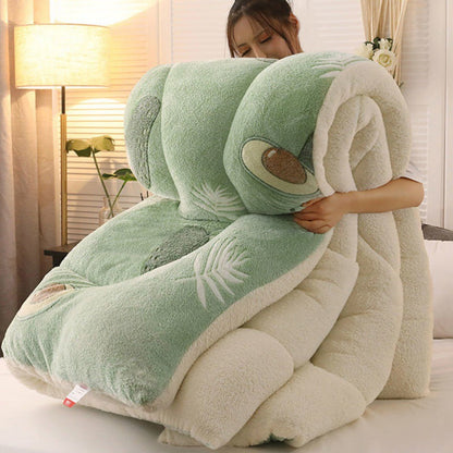 Winter Thick Quilt Dormitory Single Warm Lamb Velvet Double Quilt Core    Home Decor Supply | Online Retail | ShoreShopper.com