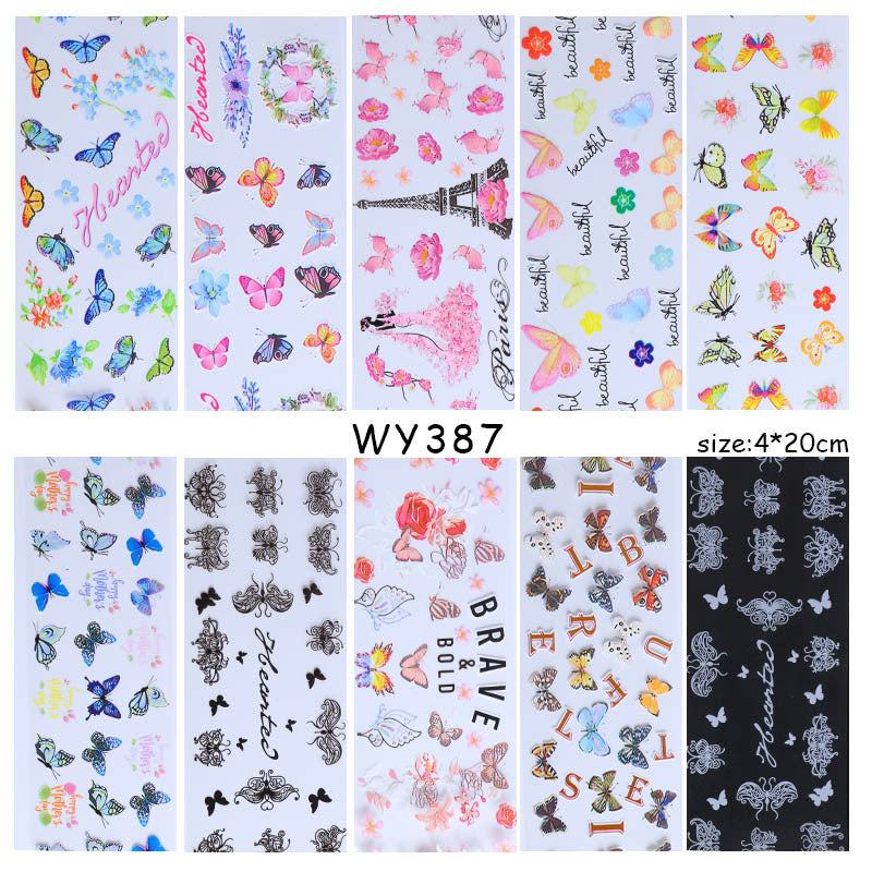 Leopard Snake Floral  Nail Art Sticker    Home Decor Supply | Online Retail | ShoreShopper.com