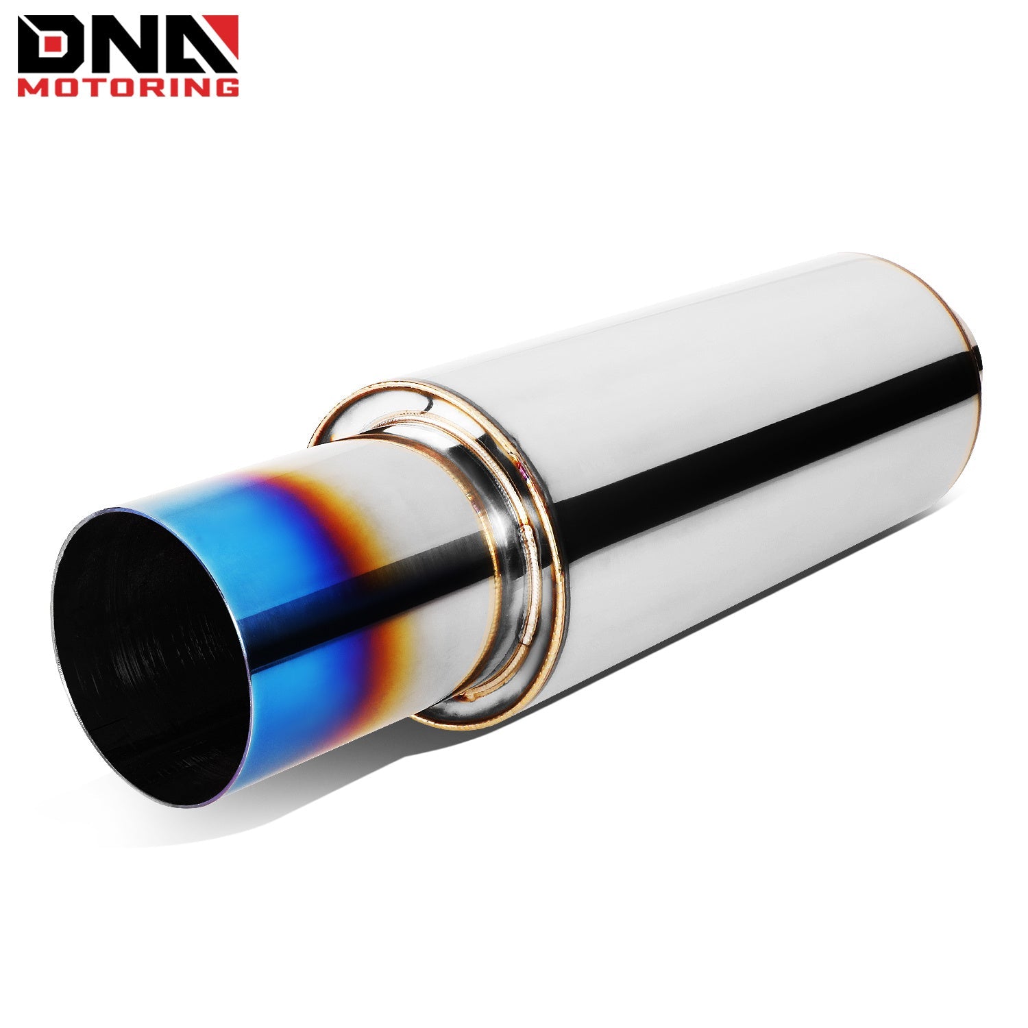 DNA MOTORING Stainless Steel Straight-Through Exhaust Muffler    Home Decor Supply | Online Retail | ShoreShopper.com