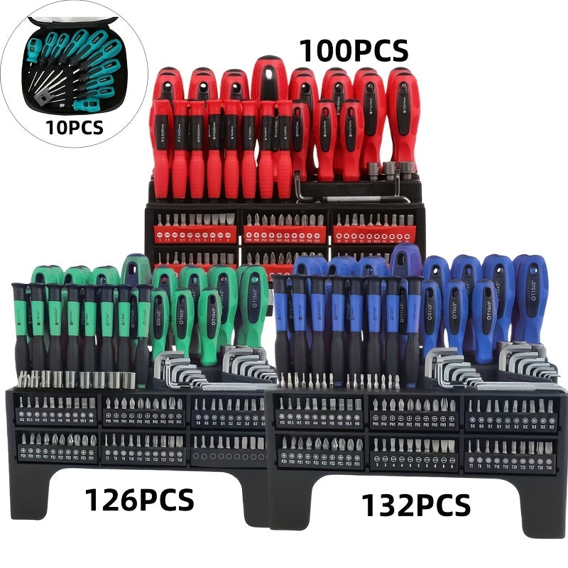 10/100/126/132pcs Magnetic Precision Screwdriver Set with Insulated Tips & Plastic Case - Professional Electronics Repair Kit Suitable for Electronics, Smartphones, Devices, Auto Repair, DIY - Ideal for Daily Use & Holiday Gi    Home Decor Supply | Online Retail | ShoreShopper.com