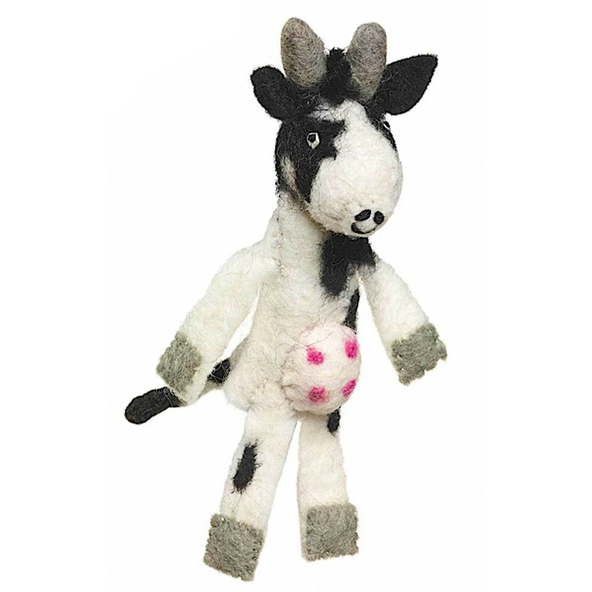 Woolie Finger Puppet - Cow - Wild Woolies (T)    Home Decor Supply | Online Retail | ShoreShopper.com