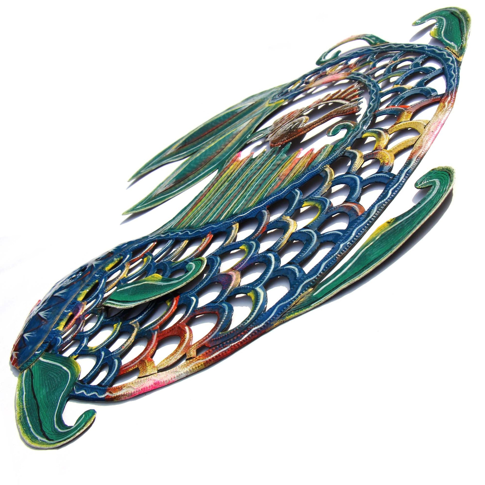24 inch Painted Fish & Shell - Caribbean Craft    Home Decor Supply | Online Retail | ShoreShopper.com