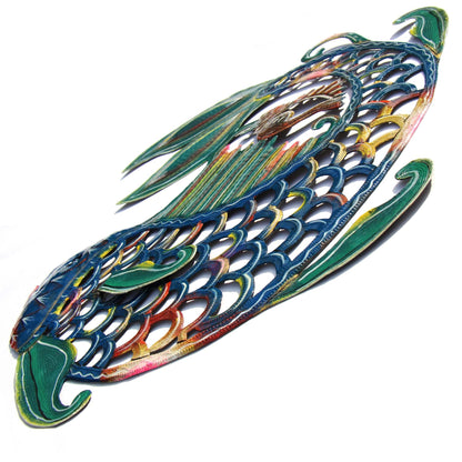 24 inch Painted Fish & Shell - Caribbean Craft    Home Decor Supply | Online Retail | ShoreShopper.com