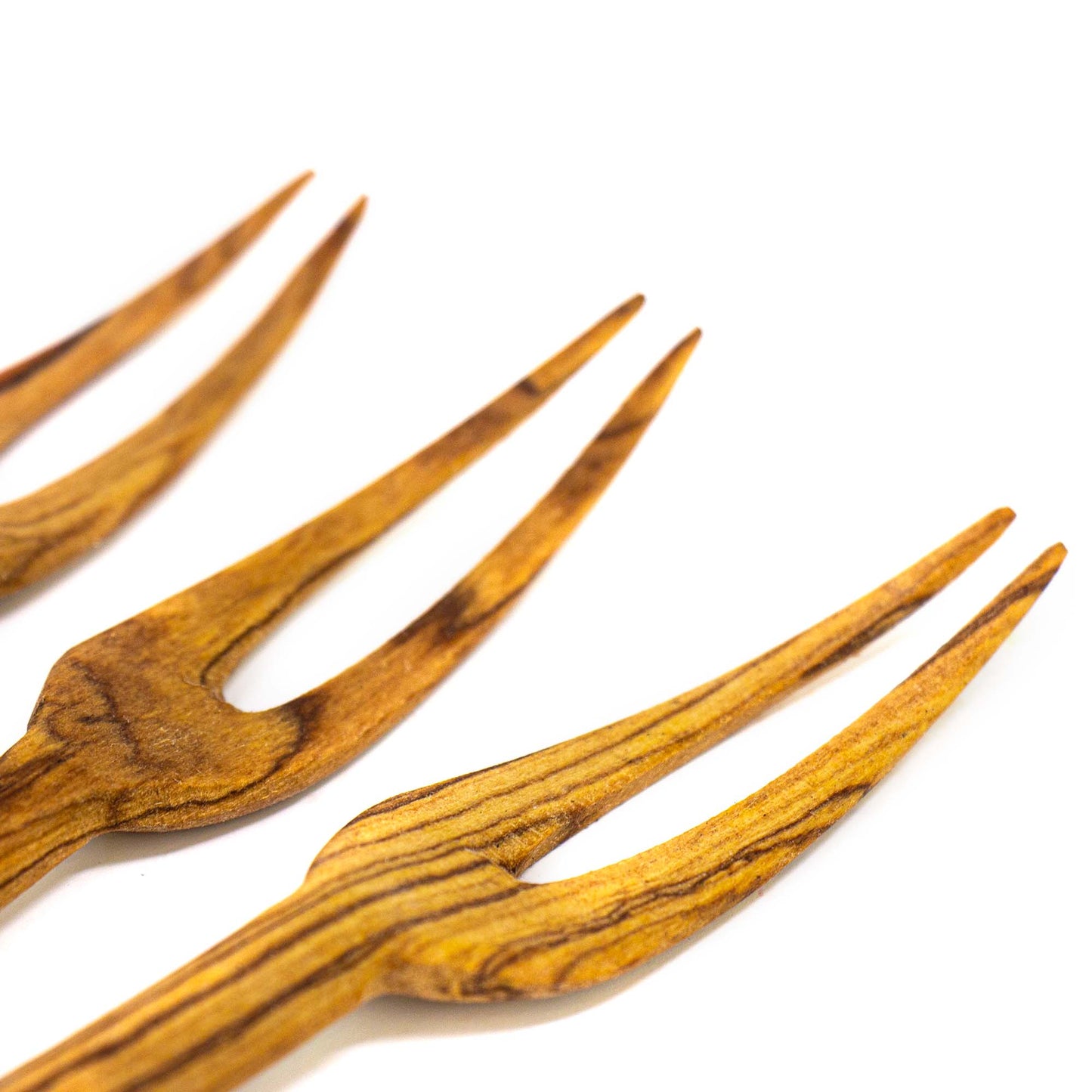 Simple Batik Olive Wood Fork Set of 3    Home Decor Supply | Online Retail | ShoreShopper.com