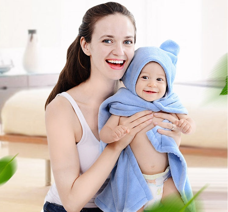 Cotton baby care hooded bath towel    Home Decor Supply | Online Retail | ShoreShopper.com
