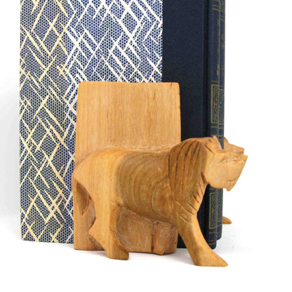 Carved Wood Lion Book Ends, Set of 2    Home Decor Supply | Online Retail | ShoreShopper.com