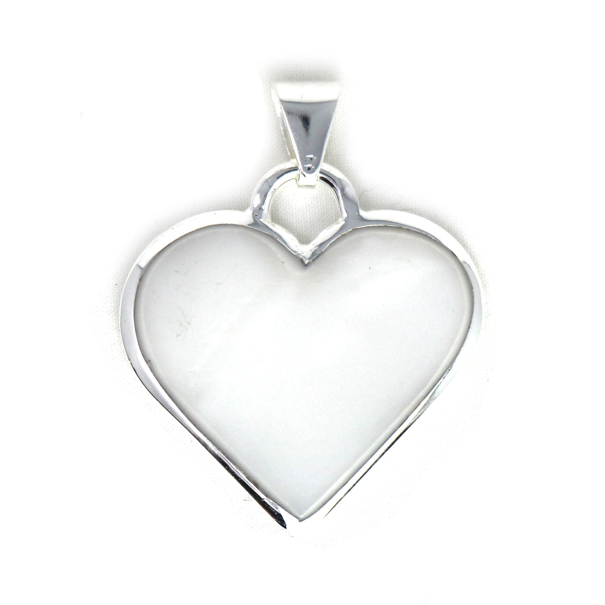 Corazon Blanco White Heart Pendant with Chain    Home Decor Supply | Online Retail | ShoreShopper.com