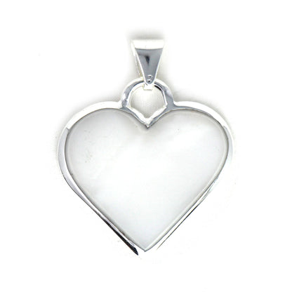 Corazon Blanco White Heart Pendant with Chain    Home Decor Supply | Online Retail | ShoreShopper.com