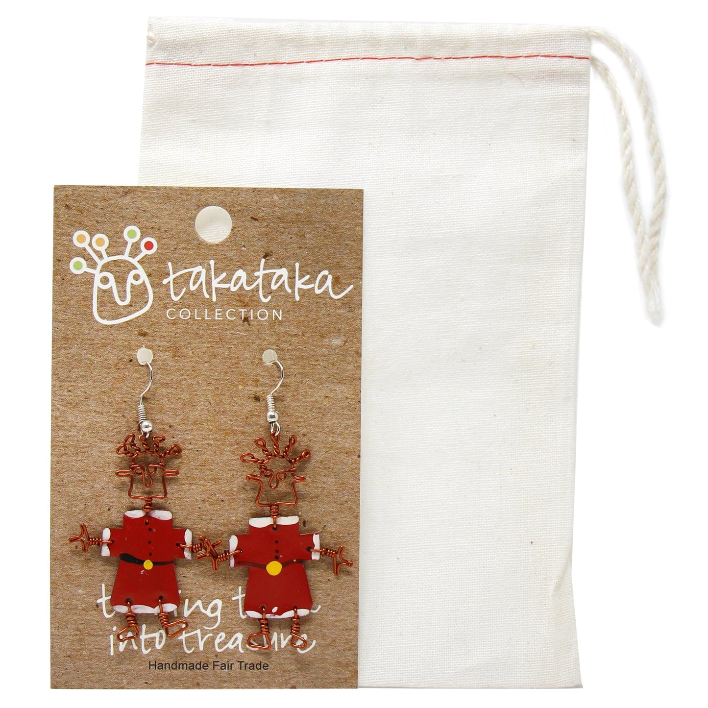 Dancing Girl Santa Earrings - Creative Alternatives    Home Decor Supply | Online Retail | ShoreShopper.com