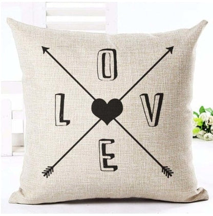 Letter black and white home pillowcase    Home Decor Supply | Online Retail | ShoreShopper.com
