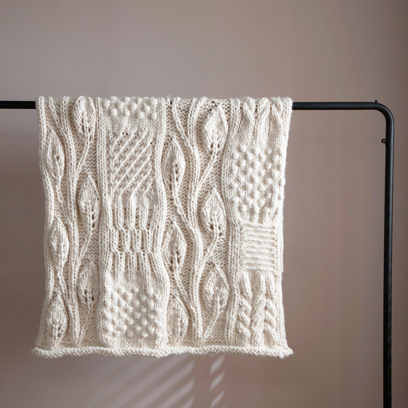Hand-woven Thick Wool Blankets Sofa Towels And Blankets Upholstered And Photographed Blankets    Home Decor Supply | Online Retail | ShoreShopper.com