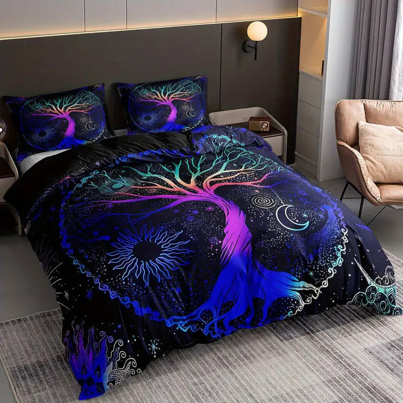 Tree Of Life Sun And Moon 3D Digital-Print Bedding    Home Decor Supply | Online Retail | ShoreShopper.com