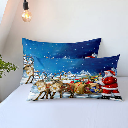 Digital Printed Three-piece Set Christmas Santa Claus Christmas Tree Snowman    Home Decor Supply | Online Retail | ShoreShopper.com