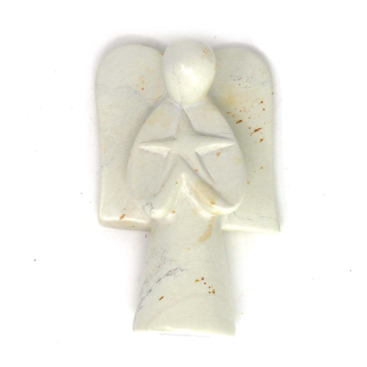 Angel Soapstone Sculpture Holding Star    Home Decor Supply | Online Retail | ShoreShopper.com