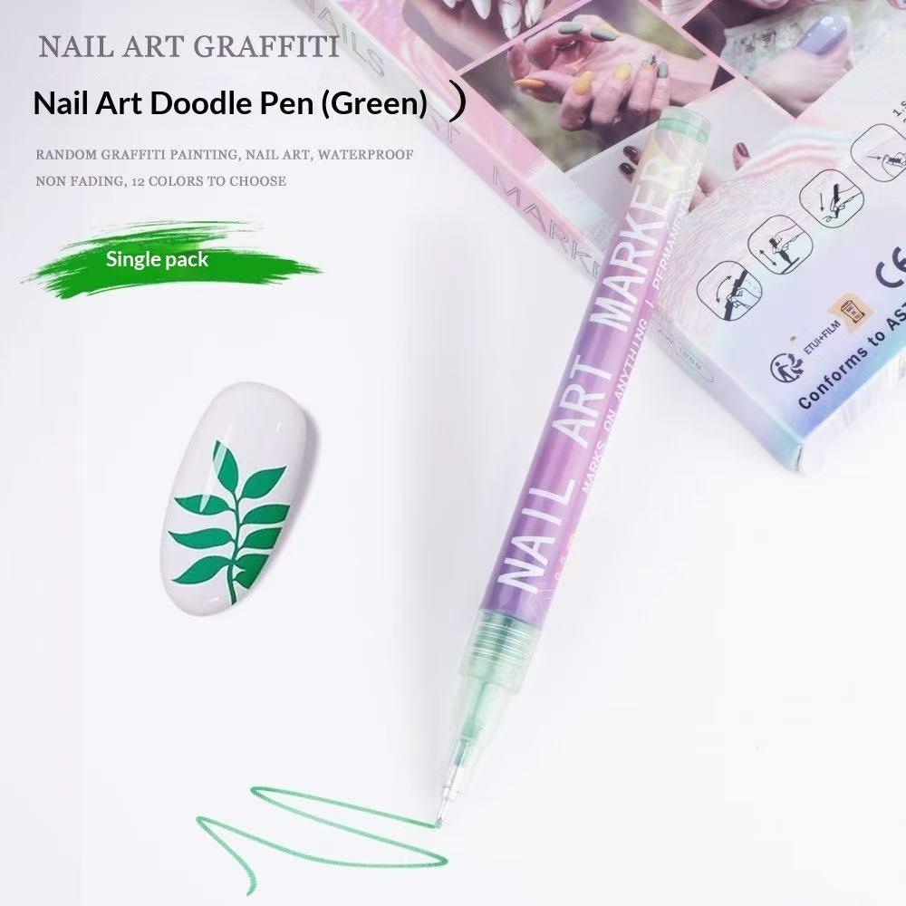 Doodle Nail Art Pen 12-color Liner Paint Brush Nail    Home Decor Supply | Online Retail | ShoreShopper.com