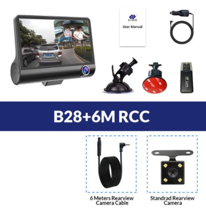 1080P High-definition Three-record Driving Recorder - ShoreCo.Shop
