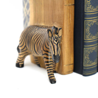 Carved Wood Zebra Book Ends, Set of 2    Home Decor Supply | Online Retail | ShoreShopper.com