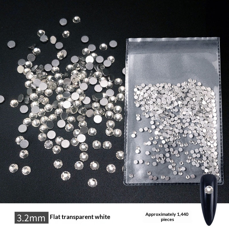 Transparent Flat-bottomed Small Round Rhinestones For Dazzling Nail Art    Home Decor Supply | Online Retail | ShoreShopper.com