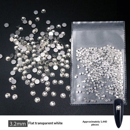 Transparent Flat-bottomed Small Round Rhinestones For Dazzling Nail Art    Home Decor Supply | Online Retail | ShoreShopper.com