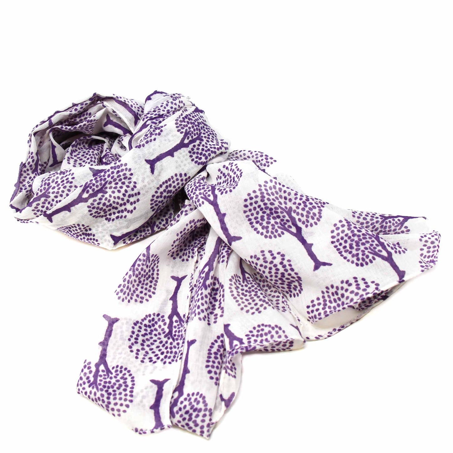 Hand-printed Cotton Scarf, Tree of Life Design    Home Decor Supply | Online Retail | ShoreShopper.com