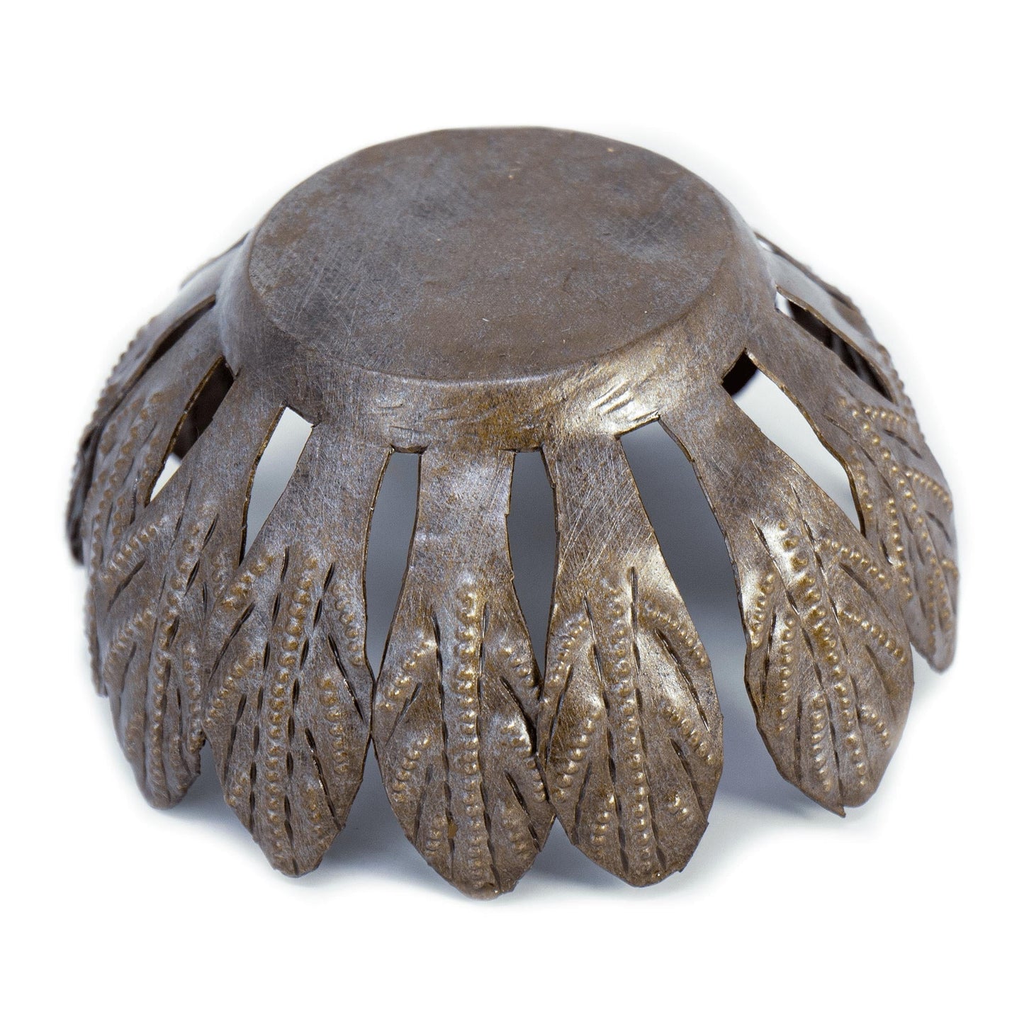 Decorative Drum Art Bowl or Votive, Mango Leaf    Home Decor Supply | Online Retail | ShoreShopper.com